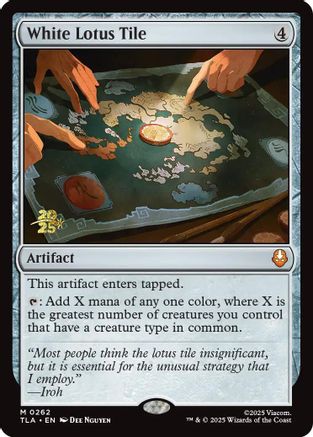 Image of White Lotus Tile [Avatar: The Last Airbender Prerelease Cards]