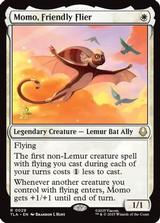 Image of Momo, Friendly Flier [Avatar: The Last Airbender Prerelease Cards]