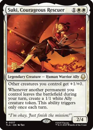 Image of Suki, Courageous Rescuer [Avatar: The Last Airbender Prerelease Cards]