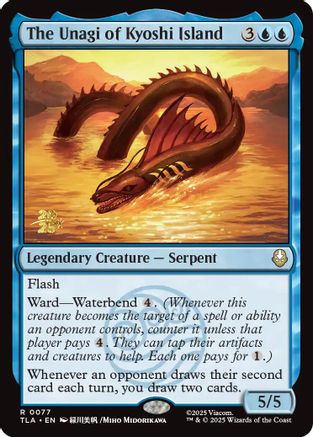 Image of The Unagi of Kyoshi Island [Avatar: The Last Airbender Prerelease Cards]