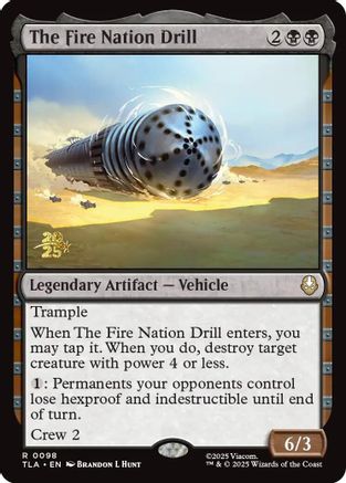 Image of The Fire Nation Drill [Avatar: The Last Airbender Prerelease Cards]