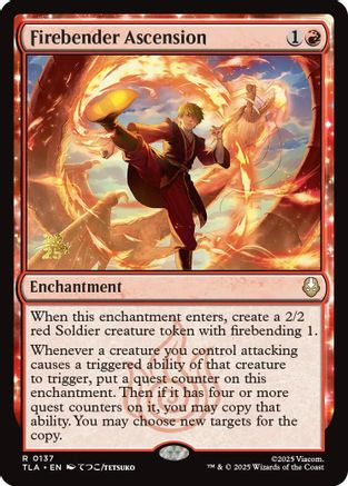 Image of Firebender Ascension [Avatar: The Last Airbender Prerelease Cards]