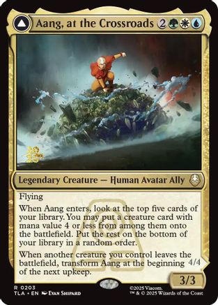 Image of Aang, at the Crossroads [Avatar: The Last Airbender Prerelease Cards]
