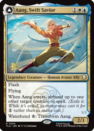 Image of Aang, Swift Savior [Avatar: The Last Airbender Prerelease Cards]