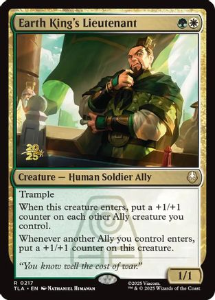 Image of Earth King's Lieutenant [Avatar: The Last Airbender Prerelease Cards]