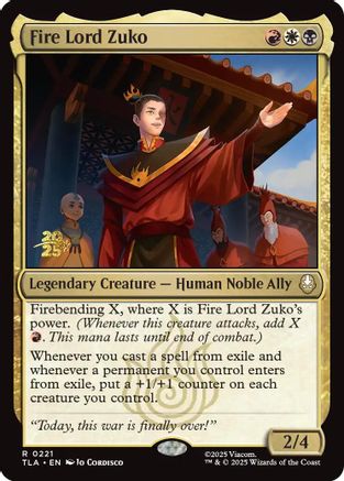 Image of Fire Lord Zuko [Avatar: The Last Airbender Prerelease Cards]