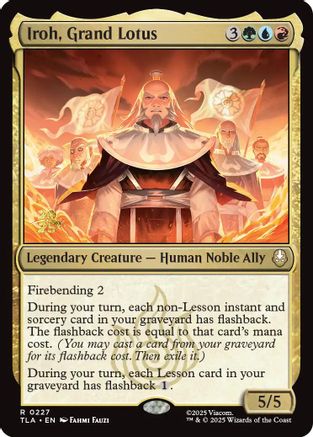 Image of Iroh, Grand Lotus [Avatar: The Last Airbender Prerelease Cards]