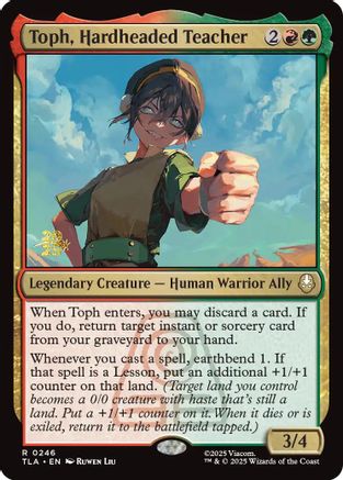 Image of Toph, Hardheaded Teacher [Avatar: The Last Airbender Prerelease Cards]