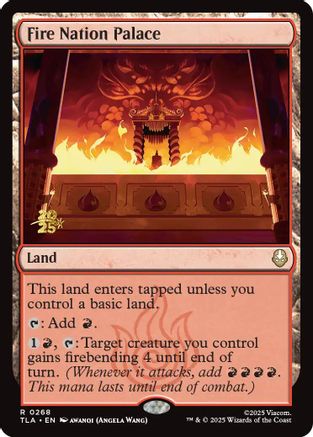 Image of Fire Nation Palace [Avatar: The Last Airbender Prerelease Cards]