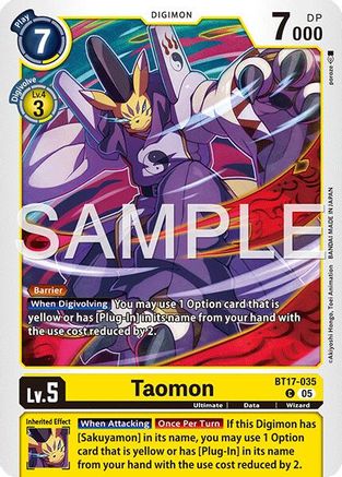 Image of Taomon [BT17-035] [Starter Deck: Amethyst Mandala Advanced Deck Set]