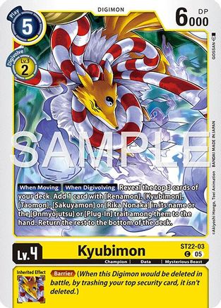 Image of Kyubimon [ST22-03] [Starter Deck: Amethyst Mandala Advanced Deck Set]