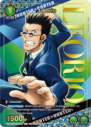 Image of Leorio (090) (Gold) (UEPR/HTR-1-090) - Union Arena Promotion Cards Foil