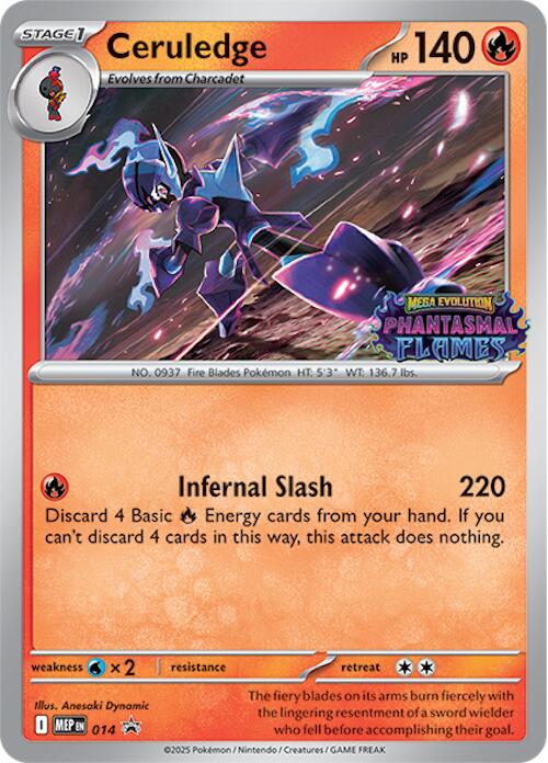 Image of Ceruledge (014) (Prerelease) [Mega Evolution Promo]