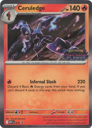 Image of Ceruledge (014) (Prerelease) (Staff) [Mega Evolution Promo]