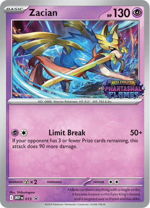 Image of Zacian (015) (Prerelease) [Mega Evolution Promo]