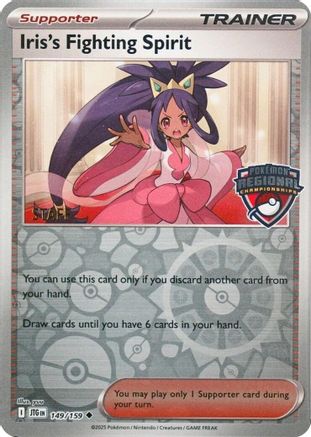 Image of Iris's Fighting Spirit (149/159) (Regional Championships) (Staff) [League & Championship Cards]