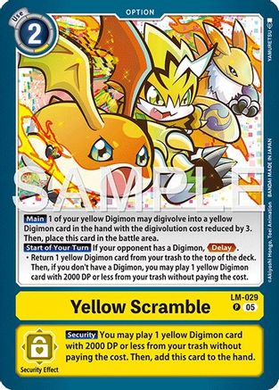 Image of Yellow Scramble [LM-029] [Starter Deck: Amethyst Mandala Advanced Deck Set]