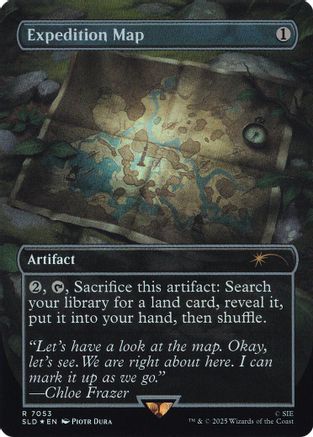 Image of Expedition Map (Rainbow Foil) (SLD-7053) - Secret Lair Drop Series Foil
