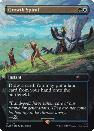 Image of Growth Spiral (7054) (Rainbow Foil) (SLD-7054) - Secret Lair Drop Series Foil