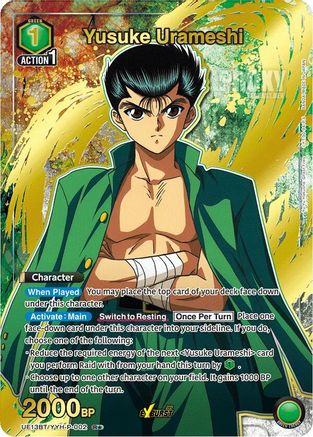 Image of Yusuke Urameshi (002) (R*) (UE13BT/YYH-P-002) - UE13BT Yu Yu Hakusho Ghost Files Foil