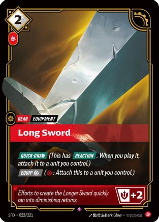 Image of Long Sword (022/221) - Spiritforged Foil