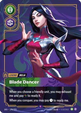 Image of Irelia - Blade Dancer (195/221) - Spiritforged Foil