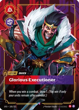 Image of Draven - Glorious Executioner (185/221) - Spiritforged Foil