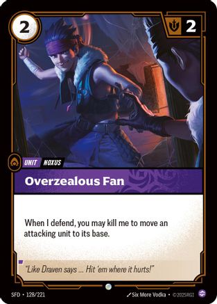 Image of Overzealous Fan (128/221) - Spiritforged