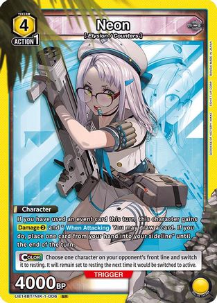 Image of Neon (006) (UE14BT/NIK-1-006) - UE14BT GODDESS OF VICTORY NIKKE Foil