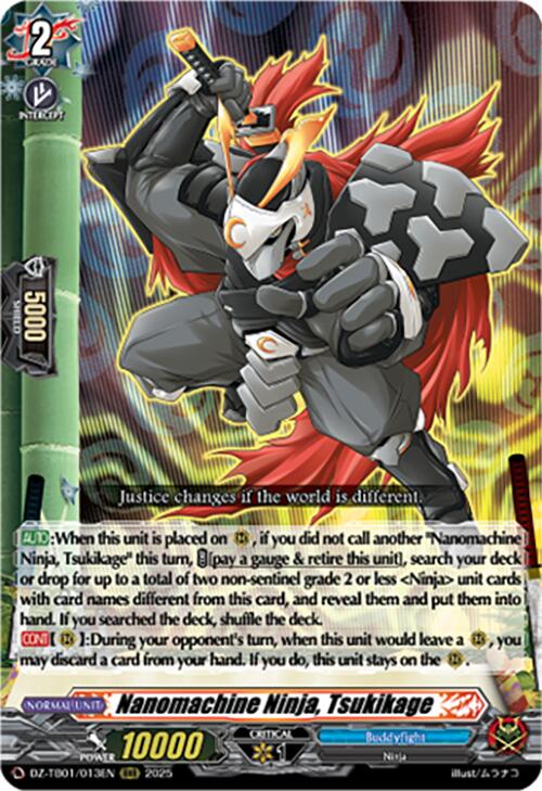 Image of Nanomachine Ninja, Tsukikage (DZ-TB01/013EN) (DZ-TB01/013EN) [Future Card Buddyfight]