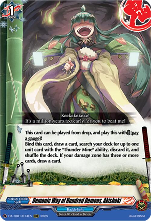 Image of Demonic Way of Hundred Demons, Akishoki (DZ-TB01/014EN) (DZ-TB01/014EN) [Future Card Buddyfight]