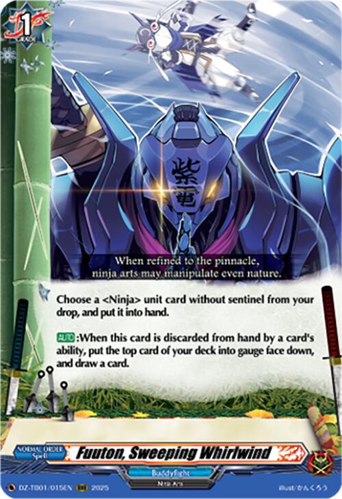Image of Fuuton, Sweeping Whirlwind (DZ-TB01/015EN) (DZ-TB01/015EN) [Future Card Buddyfight]