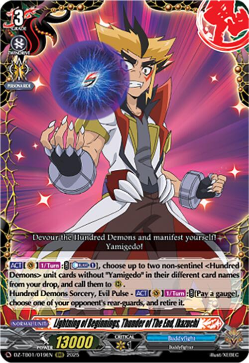 Image of Lightning of Beginnings, Thunder of The End, Ikazuchi (DZ-TB01/019EN) (DZ-TB01/019EN) [Future Card Buddyfight]