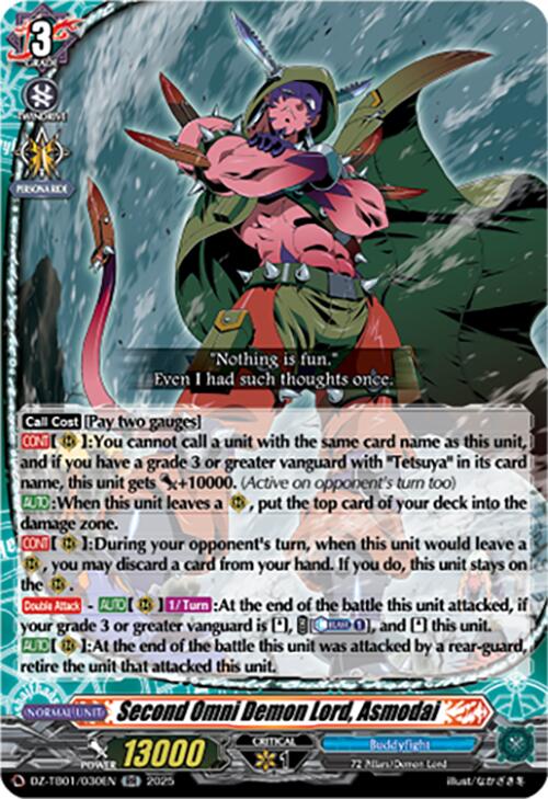 Image of Second Omni Demon Lord, Asmodai (DZ-TB01/030EN) (DZ-TB01/030EN) [Future Card Buddyfight]