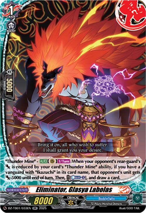Image of Eliminator, Glasya Labolas (DZ-TB01/033EN) (DZ-TB01/033EN) [Future Card Buddyfight]