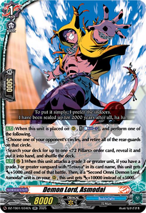 Image of Demon Lord, Asmodai (DZ-TB01/034EN) (DZ-TB01/034EN) [Future Card Buddyfight]
