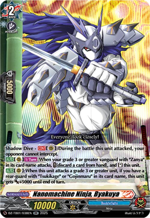 Image of Nanomachine Ninja, Byakuya (DZ-TB01/038EN) (DZ-TB01/038EN) [Future Card Buddyfight]