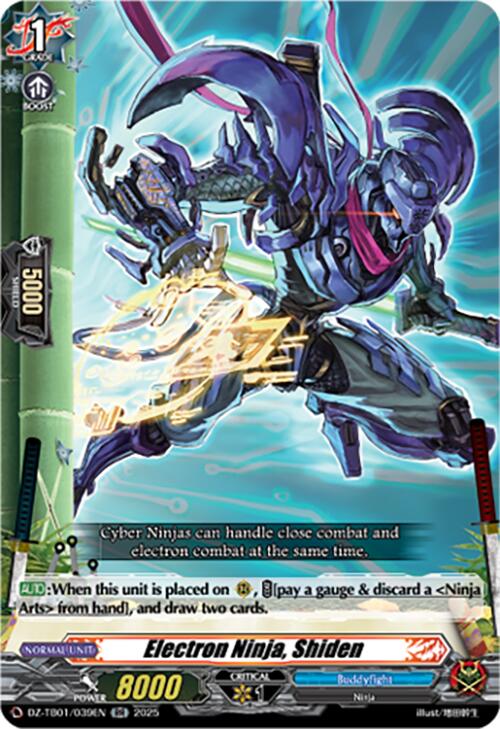 Image of Electron Ninja, Shiden (DZ-TB01/039EN) (DZ-TB01/039EN) [Future Card Buddyfight]