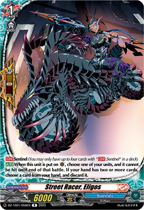 Image of Street Racer, Eligos (DZ-TB01/058EN) (DZ-TB01/058EN) [Future Card Buddyfight]