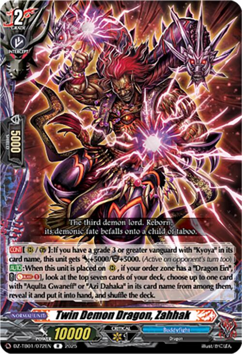 Image of Twin Demon Dragon, Zahhak (DZ-TB01/072EN) (DZ-TB01/072EN) [Future Card Buddyfight]