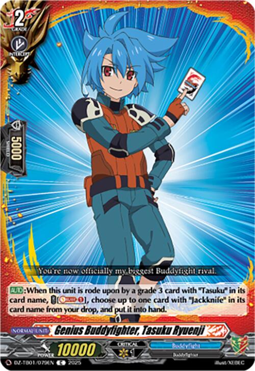 Image of Genius Buddyfighter, Tasuku Ryuenji (DZ-TB01/079EN) (DZ-TB01/079EN) [Future Card Buddyfight]