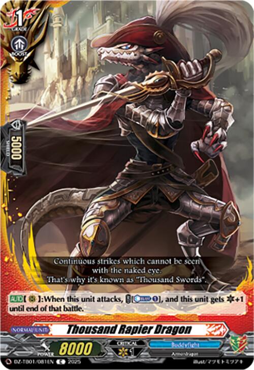 Image of Thousand Rapier Dragon (DZ-TB01/081EN) (DZ-TB01/081EN) [Future Card Buddyfight]