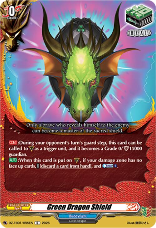 Image of Green Dragon Shield (DZ-TB01/095EN) (DZ-TB01/095EN) [Future Card Buddyfight]
