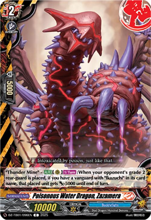 Image of Poisonous Water Dragon, Zazamera (DZ-TB01/096EN) (DZ-TB01/096EN) [Future Card Buddyfight]