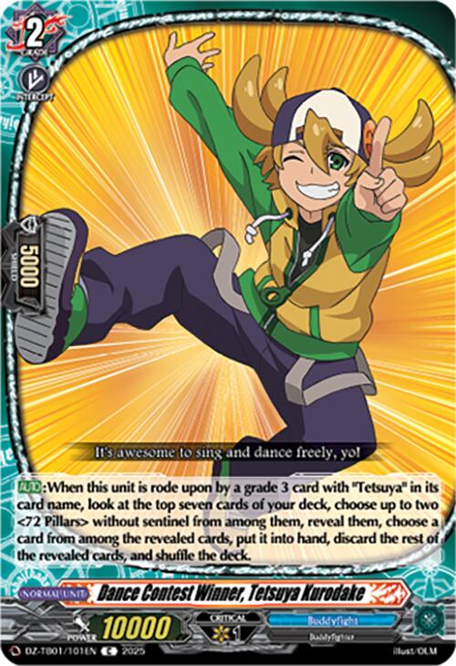 Image of Dance Contest Winner, Tetsuya Kurodake (DZ-TB01/101EN) (DZ-TB01/101EN) [Future Card Buddyfight]