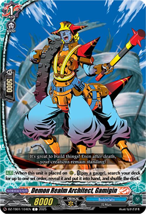 Image of Demon Realm Architect, Gamigin (DZ-TB01/104EN) (DZ-TB01/104EN) [Future Card Buddyfight]