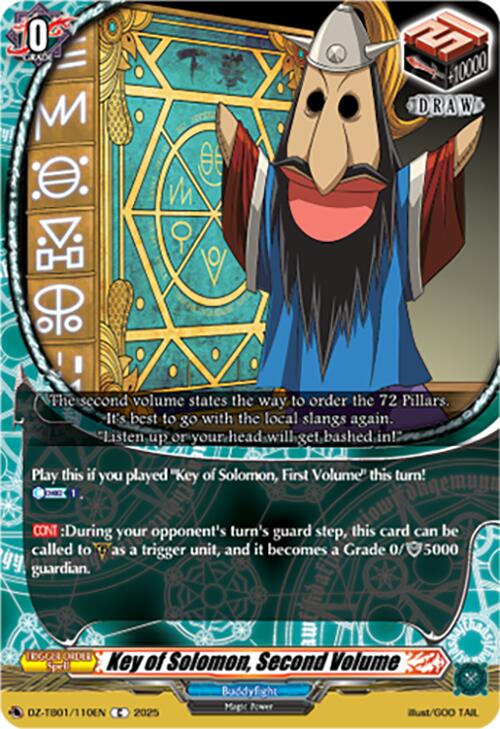 Image of Key of Solomon, Second Volume (DZ-TB01/110EN) (DZ-TB01/110EN) [Future Card Buddyfight]