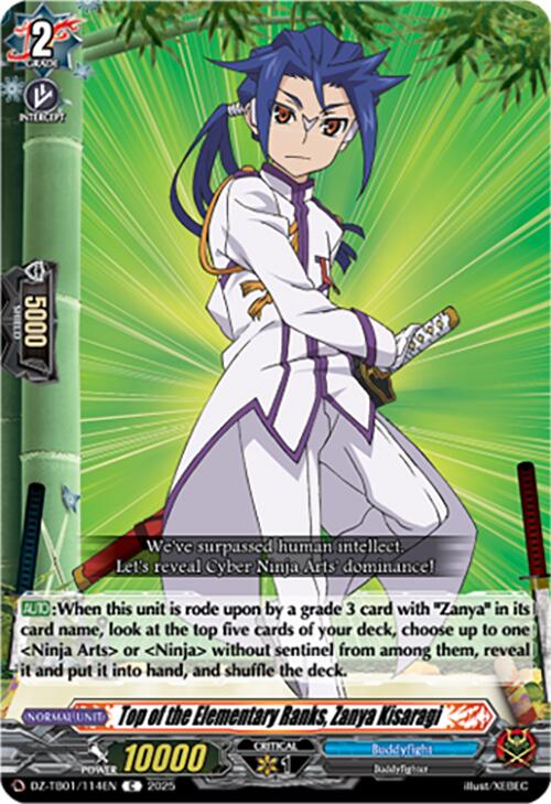 Image of Top of the Elementary Ranks, Zanya Kisaragi (DZ-TB01/114EN) (DZ-TB01/114EN) [Future Card Buddyfight]