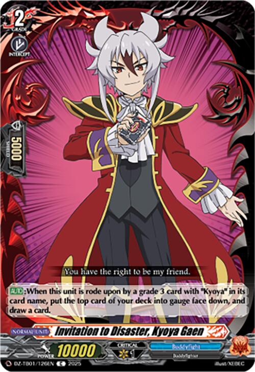 Image of Invitation to Disaster, Kyoya Gaen (DZ-TB01/126EN) (DZ-TB01/126EN) [Future Card Buddyfight]