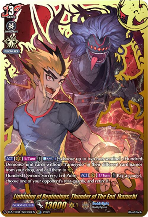 Image of Lightning of Beginnings, Thunder of The End, Ikazuchi (DZ-TB01/SEC06EN) (DZ-TB01/SEC06EN) [Future Card Buddyfight]